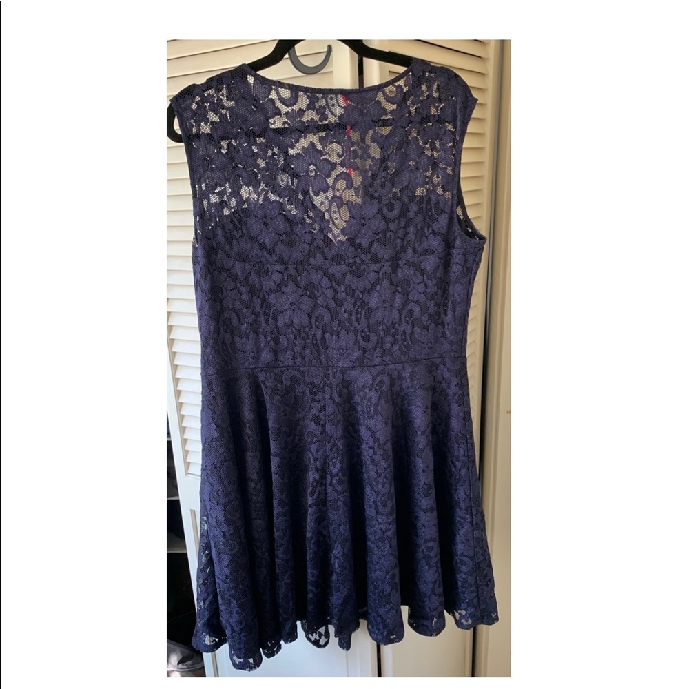 NWT Lovely Lace Navy Dress